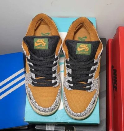 Nike Sb Dunk Low Safari Us Men Size 8 Extra Laces With Box