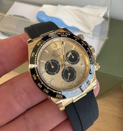 Rolex Daytona 18k Yellow Gold Ceramic Oysterflex Yml Pikachu Bnib 2025