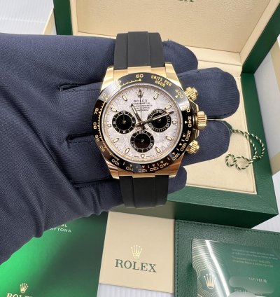 Rolex Daytona 18k Yellow Gold Oysterflex Ceramic Daytona Meteorite Dial