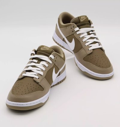 Dj6188-200 Nike Dunk Low Retro Judge Grey Khaki White Hazel Rush Brown