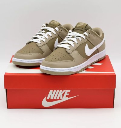 Dj6188-200 Nike Dunk Low Retro Judge Grey Khaki White Hazel Rush Brown