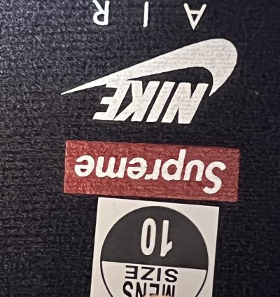 Supreme Nike Air Force 1 Black Size 10 Brand New