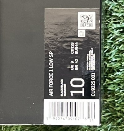 Supreme Nike Air Force 1 Black Size 10 Brand New