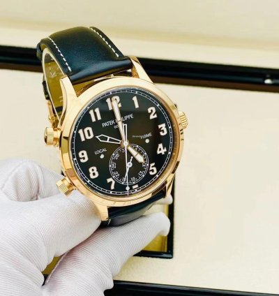 Patek Philippe Calatrava Pilot Travel Time 18k Rose Gold 2019