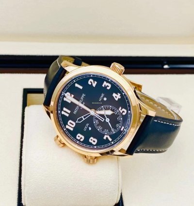 Patek Philippe Calatrava Pilot Travel Time 18k Rose Gold 2019