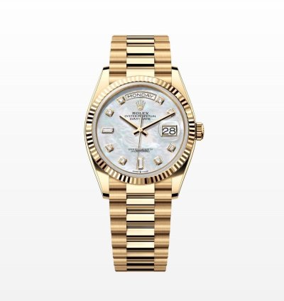 Rolex Day-date 36 Mother Of Pearl Diamond Dial