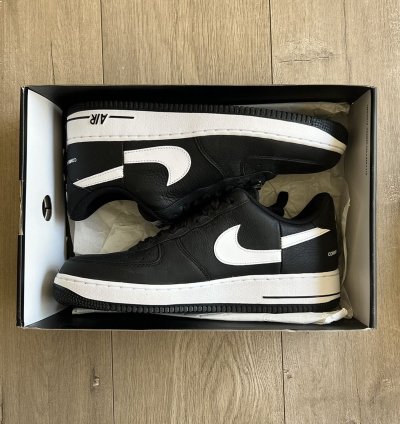Supreme Nike Air Force 1 Comme Des Garcons Black Low Sneaker