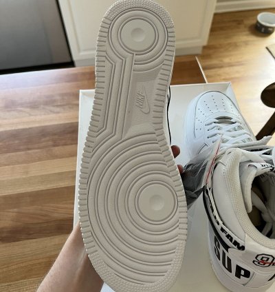 Supreme Nike Air Force 1 High World Famous White