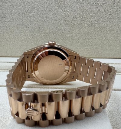 Rolex Day-date 36 New 128395tbr Blue Full Set Xl Jewelry Box Papers And Tags