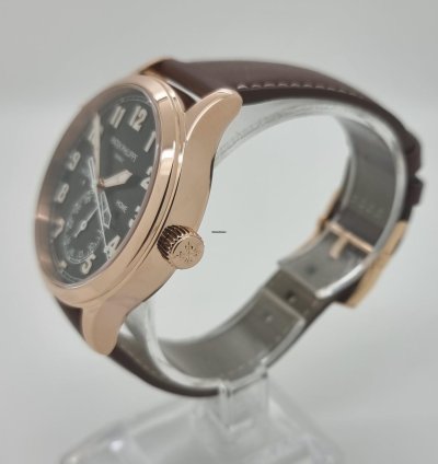 Patek Philippe Calatrava Pilot Travel Time 18k Rose Gold Mens 42mm Watch Ps