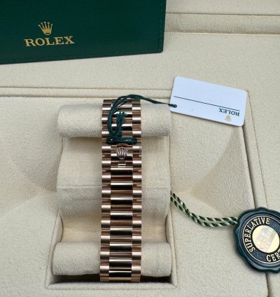 Rolex Day-date 36 New 128395tbr Blue Full Set Xl Jewelry Box Papers And Tags