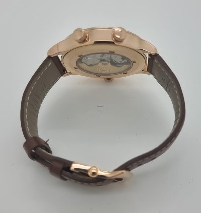 Patek Philippe Calatrava Pilot Travel Time 18k Rose Gold Mens 42mm Watch Ps