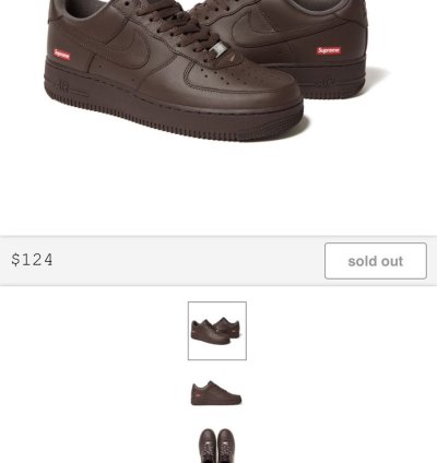 Supreme Nike Air Force 1 Low