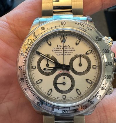 Rolex Daytona 2007 White Dial 116520 Full Stickers Full Set Nos Unworn