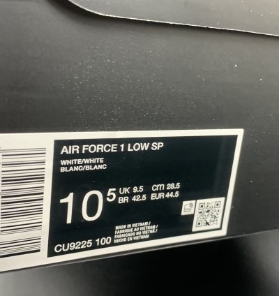 Supreme Nike Air Force 1 Low - Size 10 5