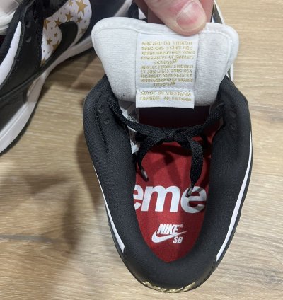 Nike Sb Dunk Low Supreme Stars Black