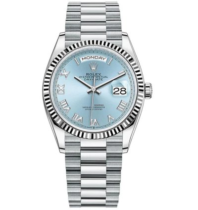 Rolex Day-date 36 New 2023 Day Date 36mm Platinum Fluted Roman Numeral