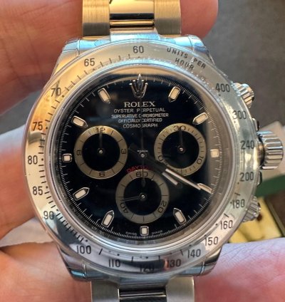 Rolex Daytona 2008 Black Dial 116520 Full Stickers Full Set Nos Unworn