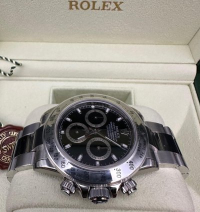Rolex Daytona 2008 Black Dial 116520 Full Stickers Full Set Nos Unworn