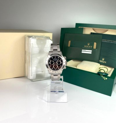 Rolex Daytona 2014 Rolex Daytona 116520 New Old Stock Aph Black Dial Random Full Stickers Nos Complete