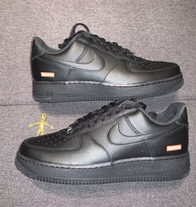 Supreme Nike Air Force 1 Low Cu9225-001 Fw20 Black Size 8 5