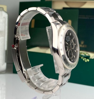 Rolex Daytona 2014 Rolex Daytona 116520 New Old Stock Aph Black Dial Random Full Stickers Nos Complete