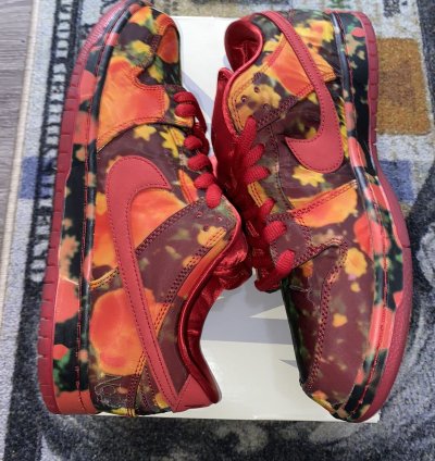 Nike Sb Dunk Low The Wizard Of Oz Poppy Field