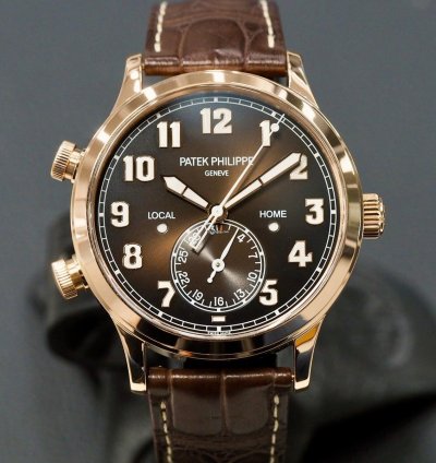 Patek Philippe Calatrava Pilot Travel Time Rose Gold