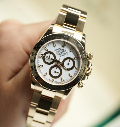 Rolex Daytona 2019 Yellow Gold Daytona Factory White Dial Unworn 116508 Box And Papers