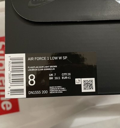 Supreme Nike Air Force 1 Low Sp Brown