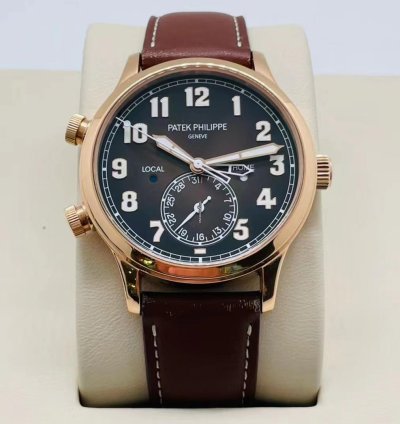 Patek Philippe Calatrava Pilot Travel Time Rose Gold 2020