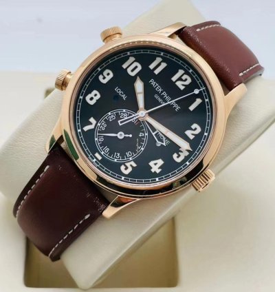 Patek Philippe Calatrava Pilot Travel Time Rose Gold 2020