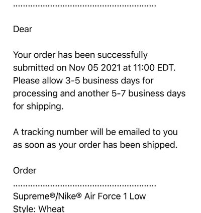 Supreme Nike Air Force 1 Low Wheat