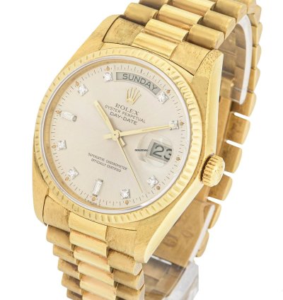 Rolex Day-date 36 Nos Diamond Dial 18038