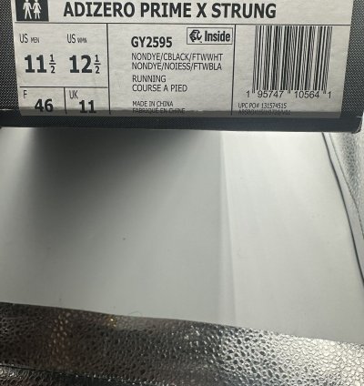 Adidas Adizero Prime Strung Non Dyed