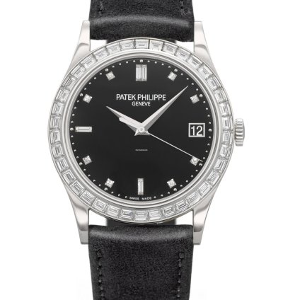 Patek Philippe Calatrava Platinum Baguette Diamonds