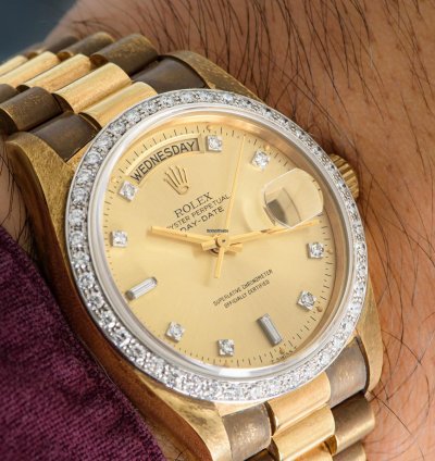 Rolex Day-date 36 Nos Diamond Set 18048