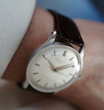 Patek Philippe Calatrava Platinum Calatrava Watch Ref 570 With Archive