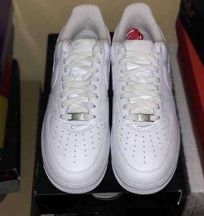 Supreme Nike Air Force 1 Low White Fw21 8 5 Mens Authentic
