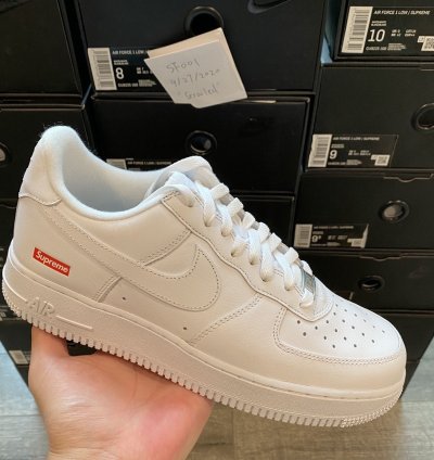 Supreme Nike Air Force 1 Low White Size 10 5 Box Logo