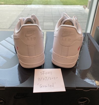 Supreme Nike Air Force 1 Low White Size 10 5 Box Logo