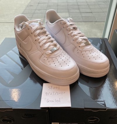 Supreme Nike Air Force 1 Low White Size 10 5 Box Logo