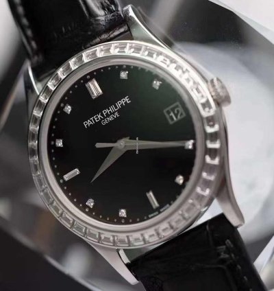 Patek Philippe Calatrava Platinum Diamond Automatic Watch 38mm Calatrava Pt950