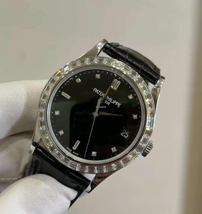 Patek Philippe Calatrava Platinum Diamond Automatic Watch 38mm Calatrava Pt950