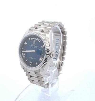 Rolex Day-date 36 Ombr Blue 18ct White Gold New 2024 Model
