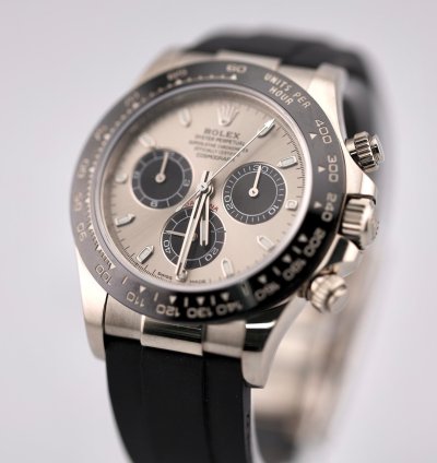 Rolex Daytona 2021 Daytona White Gold Ghost Oysterflex 116519ln