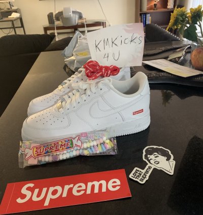 Supreme Nike Air Force 1 Low White Sizes 8 5 9 5