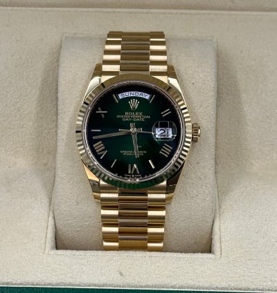 Rolex Day-date 36 Ombre Green Roman