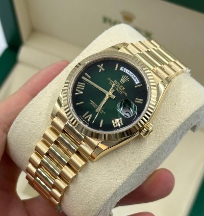 Rolex Day-date 36 Ombre Green Roman