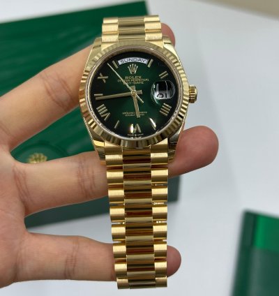 Rolex Day-date 36 Ombre Green Roman